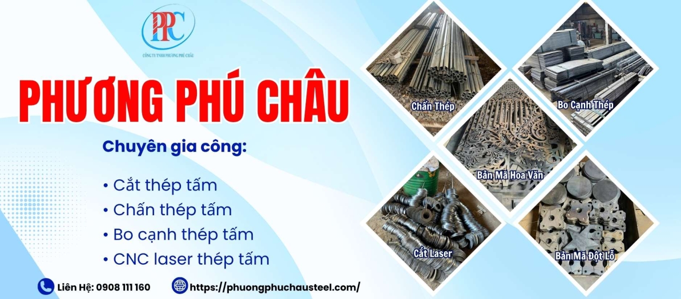 Xưởng Gia công thép tấm (Cắt, Chấn, Bo cạnh, CNC Laser) giá rẻ, uy tín 
