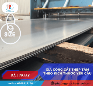 Gia Công Cắt Thép Tấm Theo Kích Thước Yêu Cầu