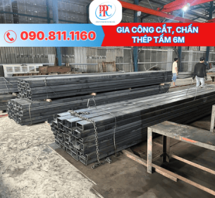 Gia công cắt, chấn thép tấm 6m