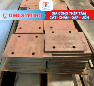 Thép tấm gia công theo yêu cách - Cắt, chấn, dập, uốn tại HCM