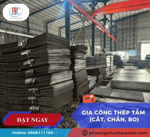 Gia công thép tấm (cắt, chấn, bo) theo yêu cầu tại TPHCM 