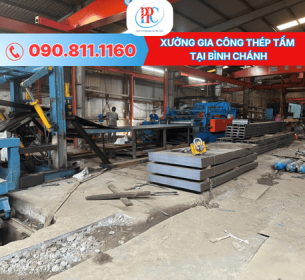 Xưởng gia công thép tấm tại Bình Chánh – Cắt, chấn, CNC giá tận xưởng