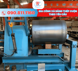 Gia công xả băng thép cuộn theo yêu cầu