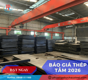 Báo giá thép tấm mới nhất 2026 tại TP.HCM
