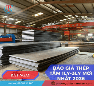 Bảng Báo Giá Thép Tấm 1ly-3ly Cập Nhật 2026 mới nhất