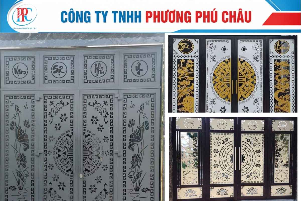 Cửa cổng cắt laser đẹp cho nhà phố và biệt thự
