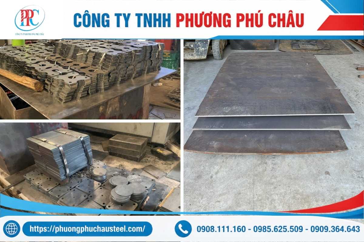 Cắt laser bản mã thép theo bản vẽ phục vụ khách hàng Bình Chánh