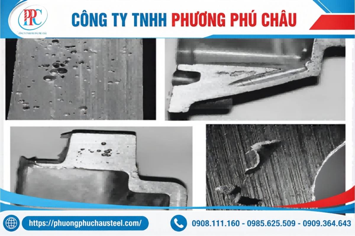 Lỗi bề mặt trên thép tấm cán mỏng sau khi chấn