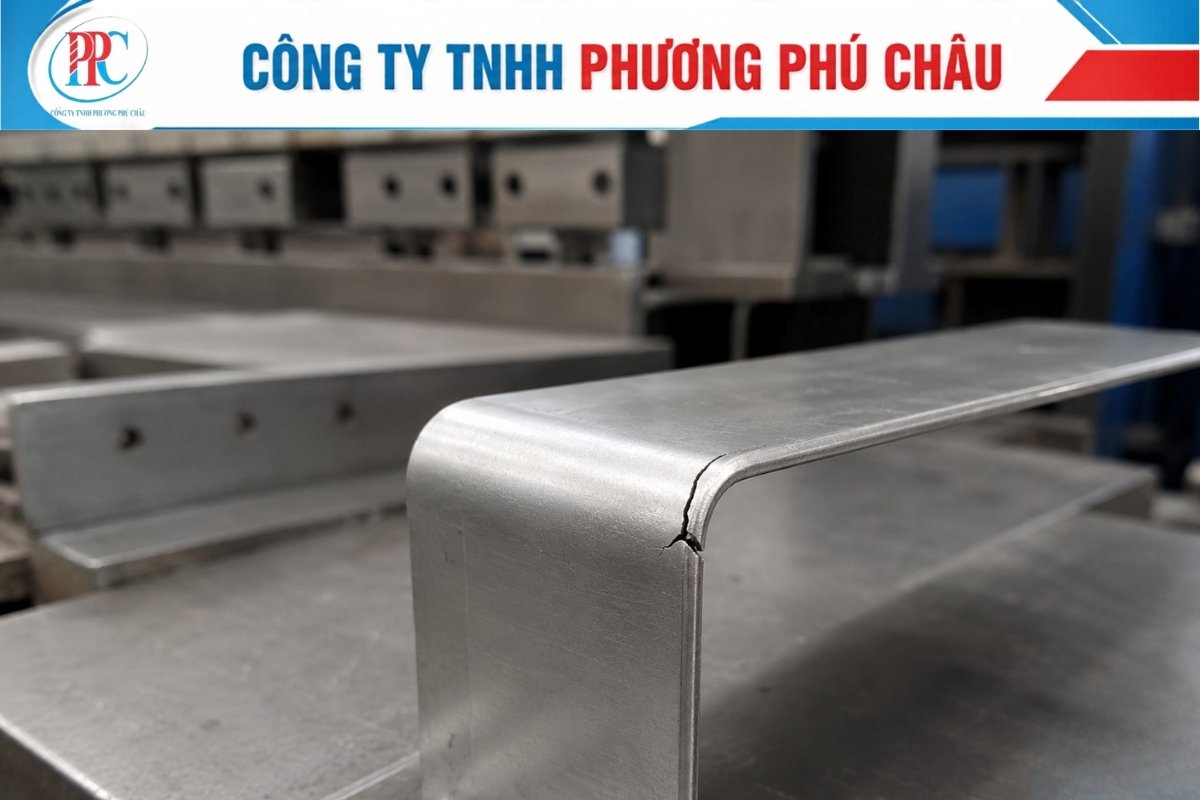 Lỗi nứt góc trên thép tấm cán mỏng sau khi chấn