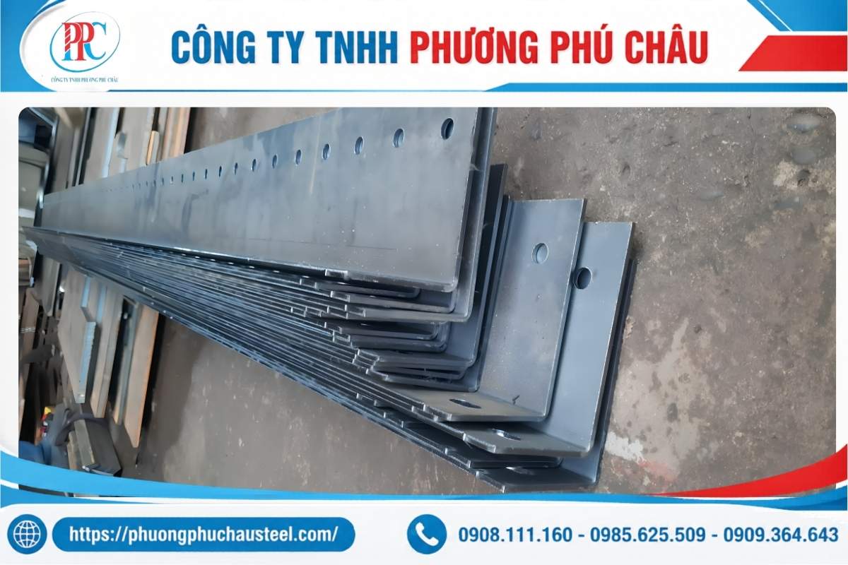 Gia công chấn dập thép tấm U V L T theo yêu cầu
