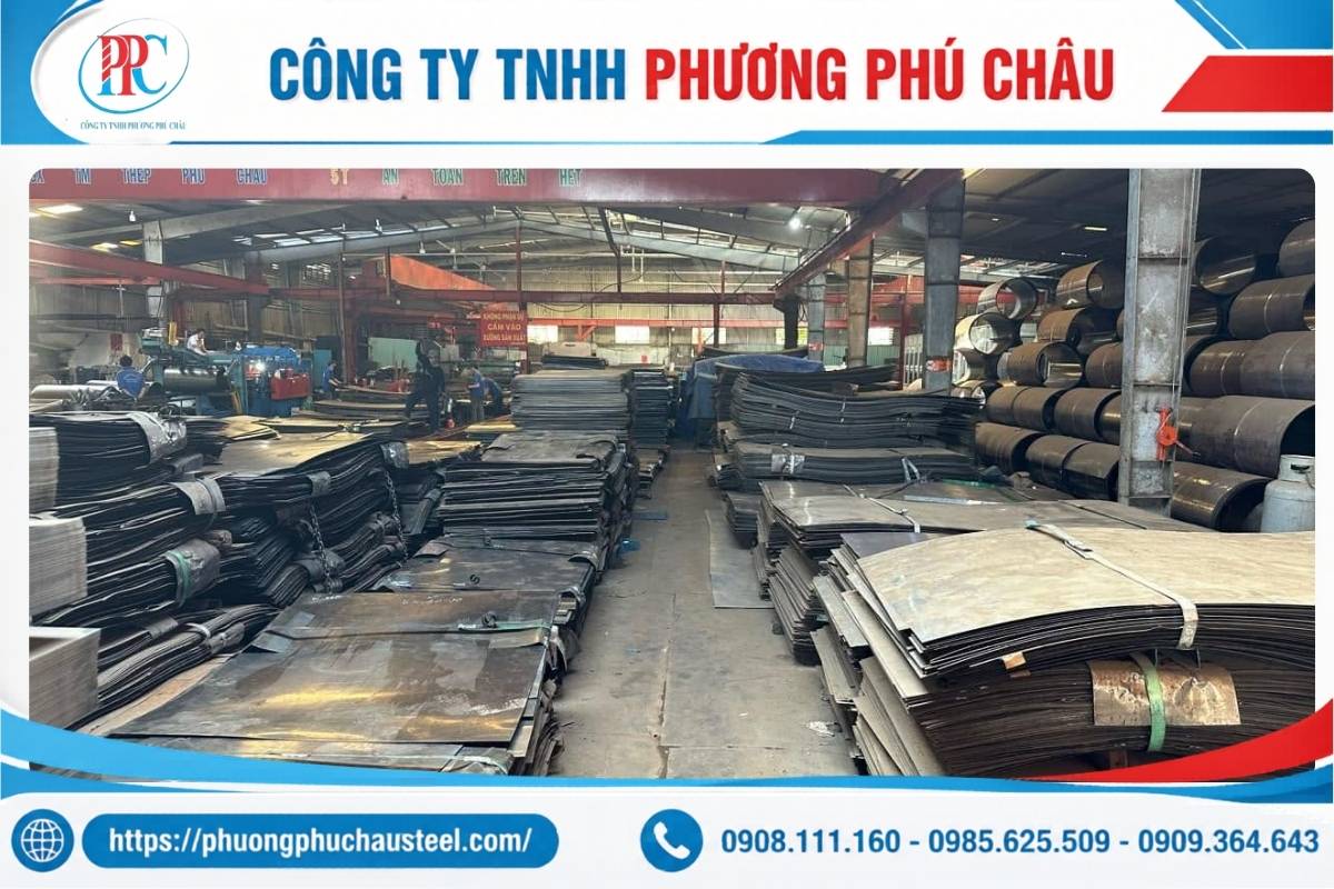 Gia công thép tấm theo bản vẽ cho khách hàng tại Củ Chi