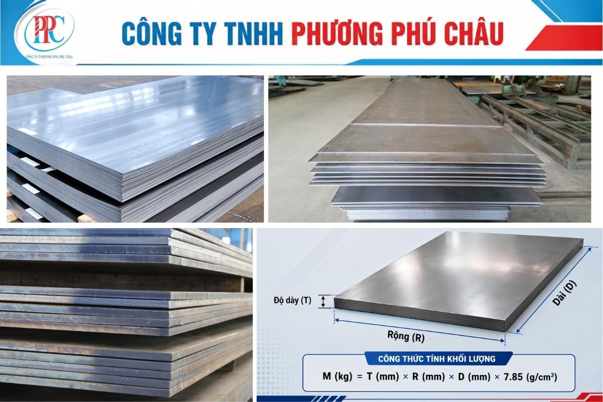 Công thức tính thép tấm trơn