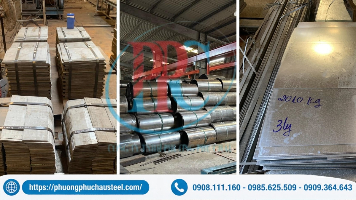 Kỹ thuật viên kiểm tra chi tiết gia công thép tấm tại xưởng