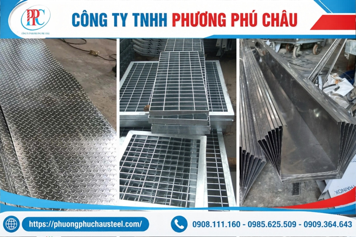 Sàn thép gân được gia công mạ kẽm nhúng nóng