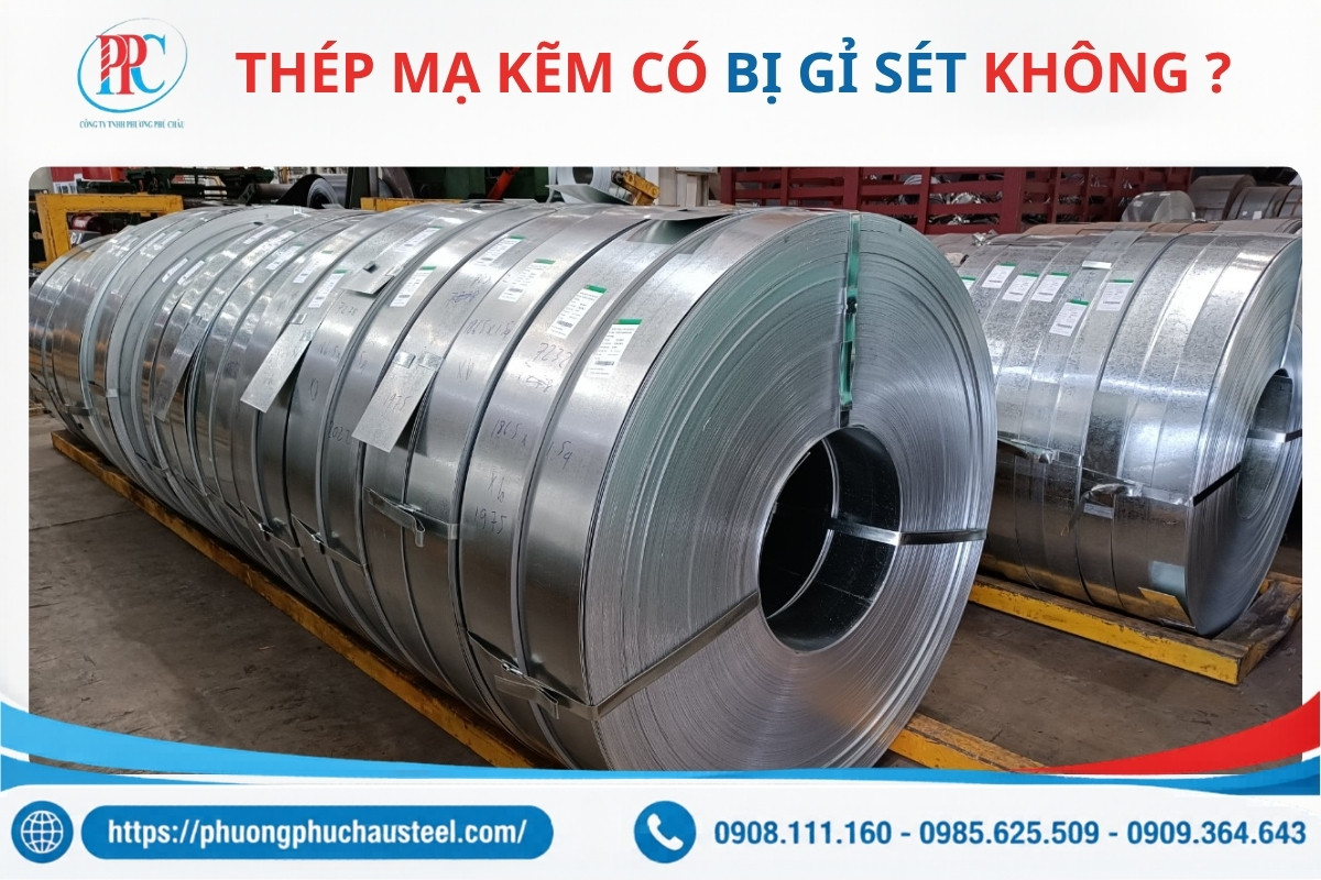 Thép mạ kẽm chống gỉ tốt hơn thép đen trong môi trường ẩm