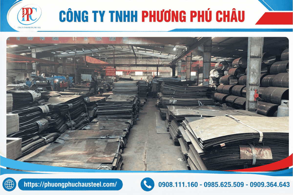 Sản phẩm gia công thép tấm hoàn thiện tại Phương Phú Châu