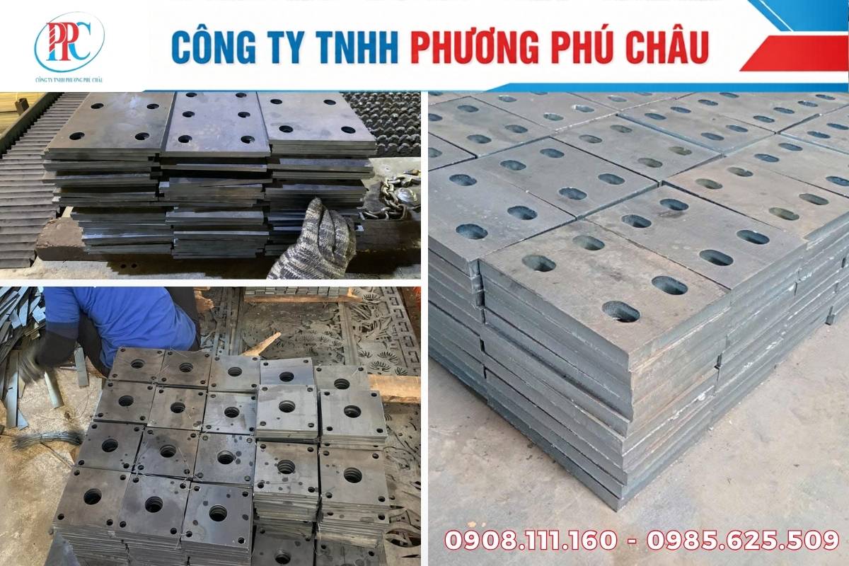 Mẫu chi tiết thép tấm cắt theo bản vẽ tại Đồng Nai