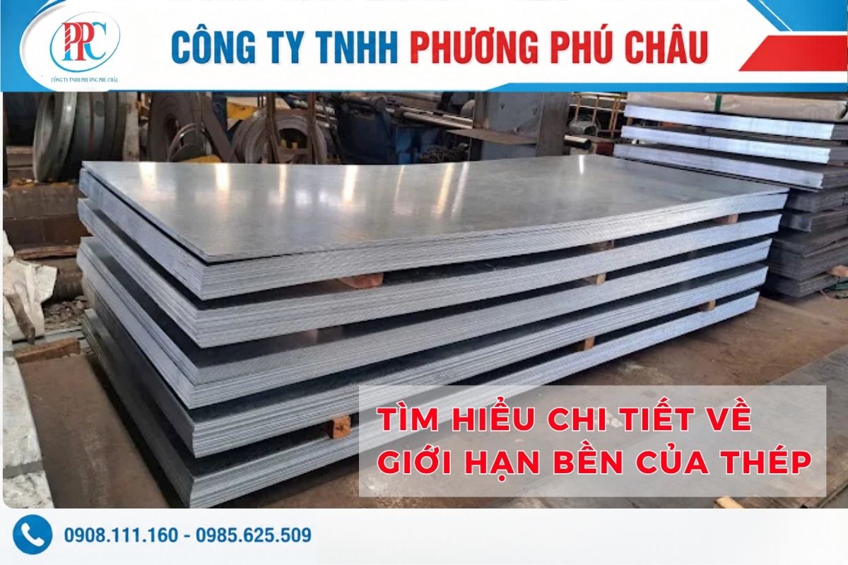 Biểu đồ giới hạn bền và giới hạn chảy của thép