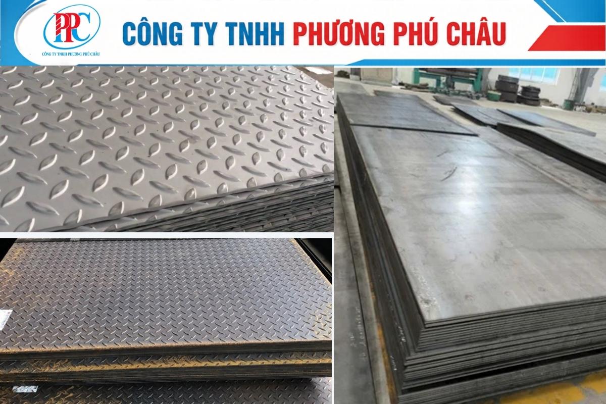 Gia công thép tấm lót sàn theo kích thước tại xưởng