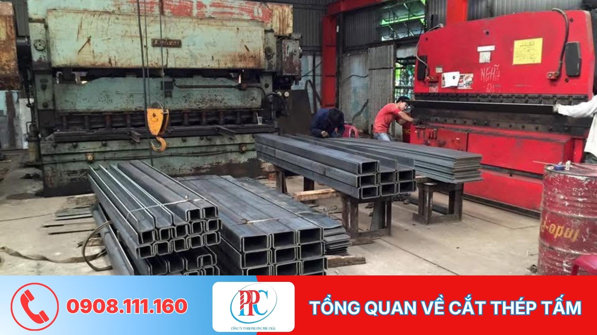 Cắt chấn thép tấm Bình Tân: chi tiết thép tấm sau cắt laser và chấn