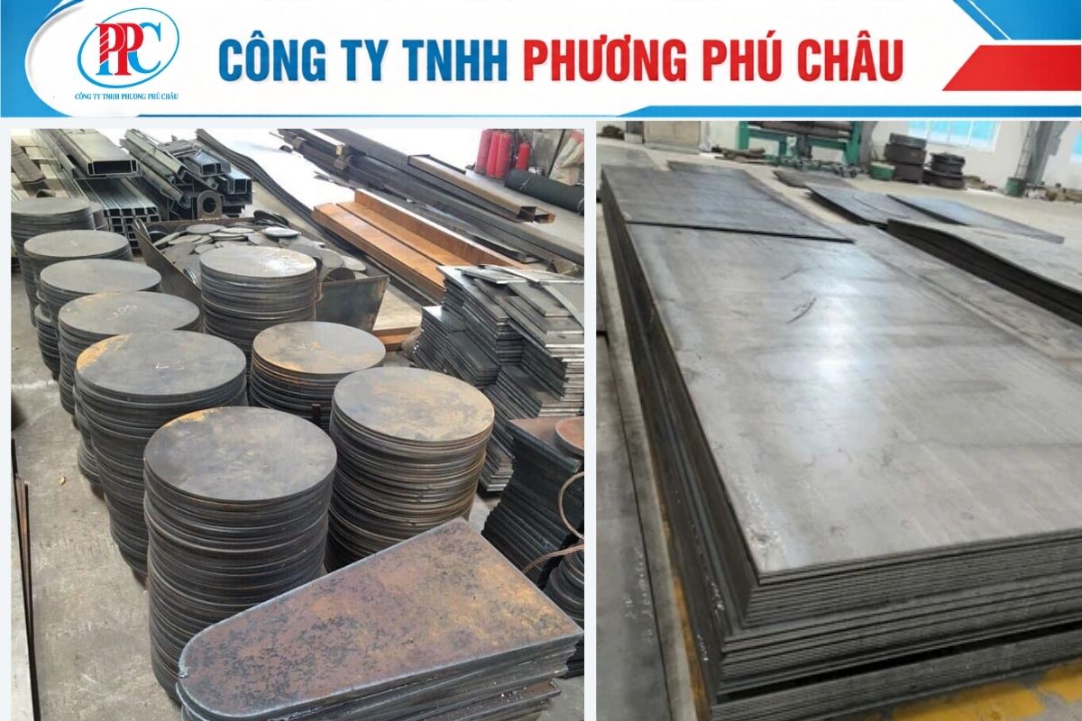 Bản vẽ gia công thép tấm tròn có đường kính ngoài và lỗ tâm