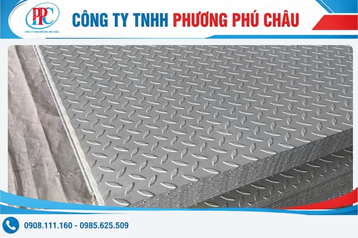 Thép tấm gân chống trượt