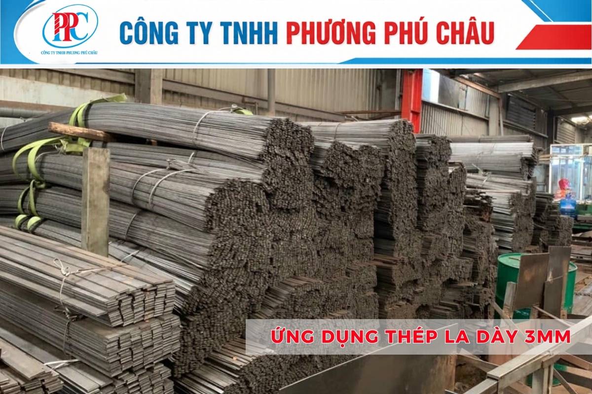 Ứng dụng thép la dày 3mm làm khung và giá kệ