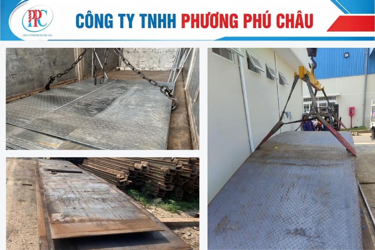 Thép tấm gân hỗ trợ tăng độ bám cho sàn nhà xưởng
