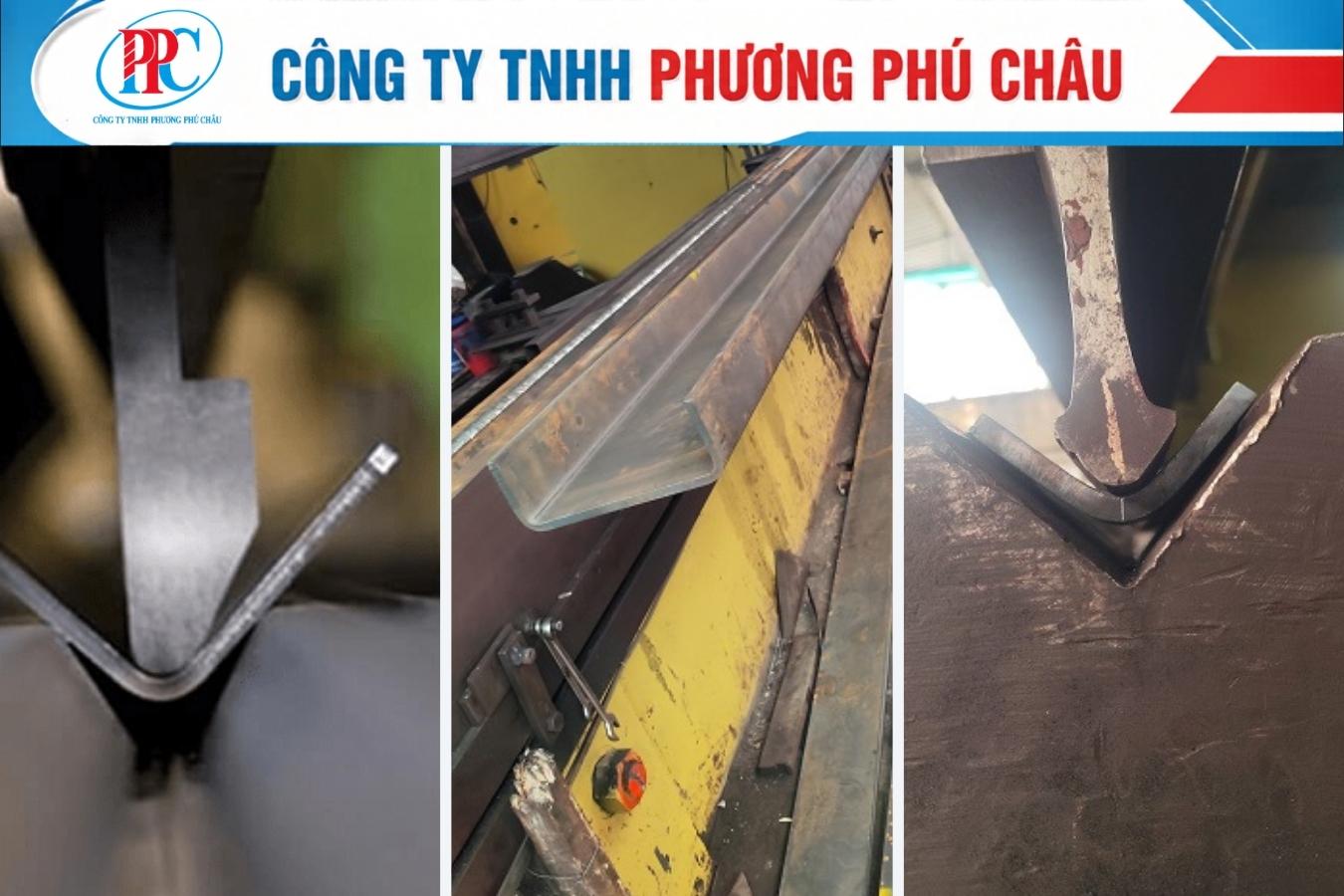 Chấn thép tấm dày trên 10mm bằng máy chấn thủy lực
