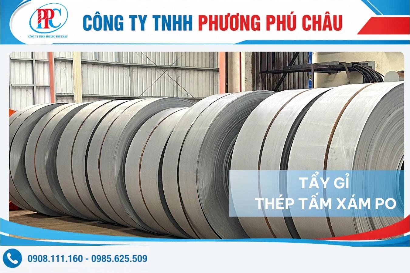 Quy trình tẩy gỉ phủ dầu thép PO