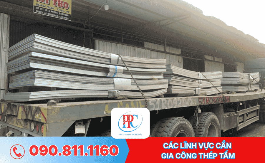 CÁC LĨNH VỰC CẦN  GIA CÔNG THÉP TẤM 
