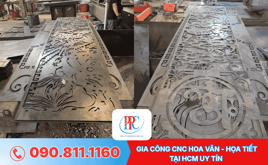 Gia công CNC hoa văn