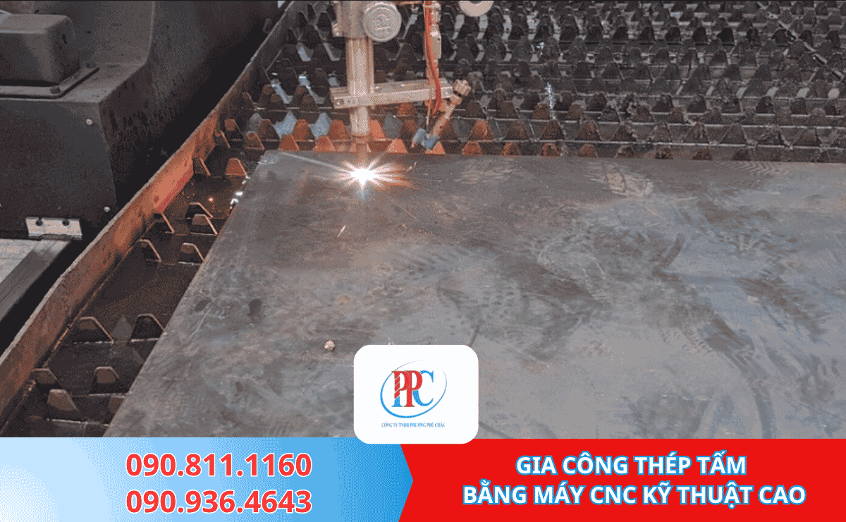 GIA CÔNG THÉP TẤM  BẰNG MÁY CNC