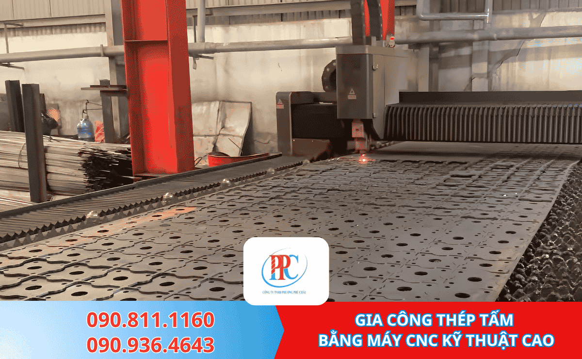 GIA CÔNG THÉP TẤM  BẰNG MÁY CNC