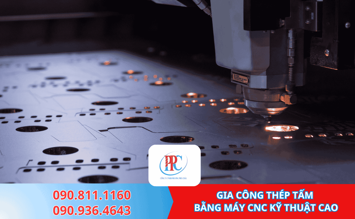 GIA CÔNG THÉP TẤM  BẰNG MÁY CNC