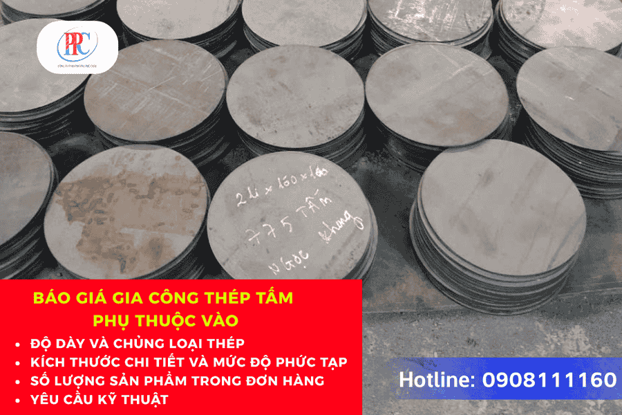 Gia Công Thép Tấm Số Lượng Lớn