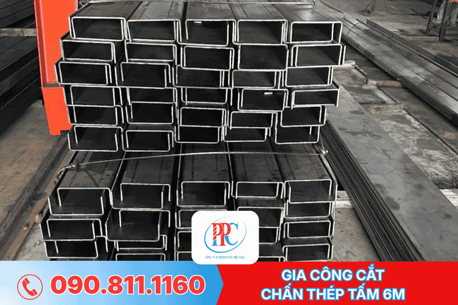 Gia công cắt, chấn thép tấm 6m