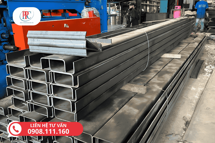 Gia công chấn thép hình U