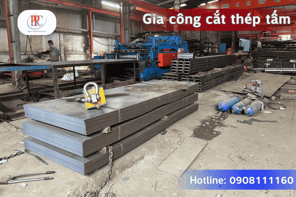 Gia công thép tấm (cắt, chấn, bo) theo yêu cầu