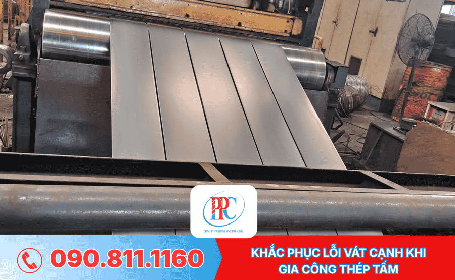 Khắc phục lỗi vát cạnh khi gia công thép tấm