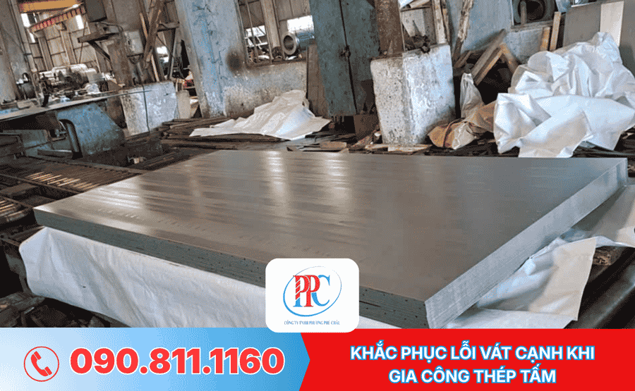 Khắc phục lỗi vát cạnh khi gia công thép tấm