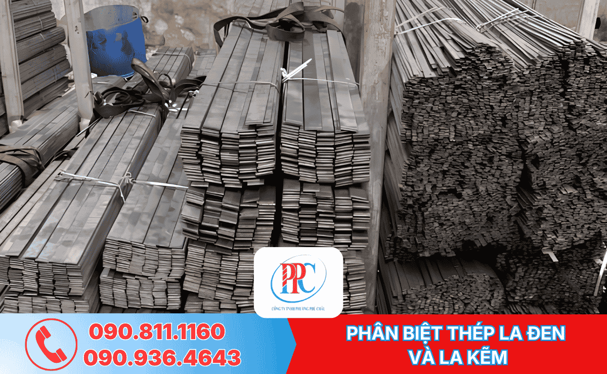 PHÂN BIỆT THÉP LA ĐEN  VÀ LA KẼM