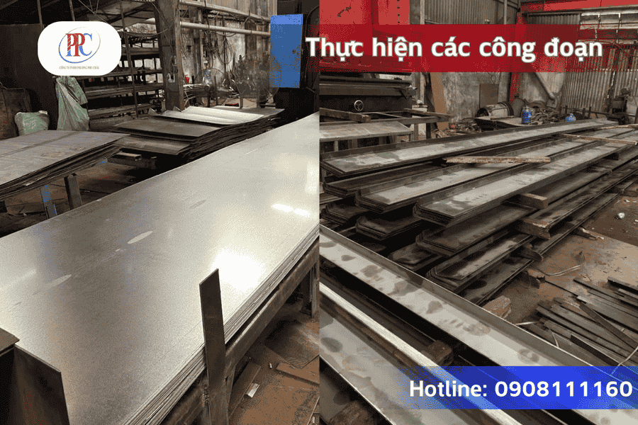 Quy trình gia công thép tấm