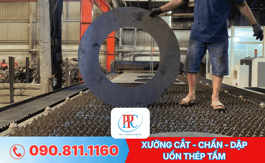 Xưởng cắt, uốn, dập, chấn thép tấm