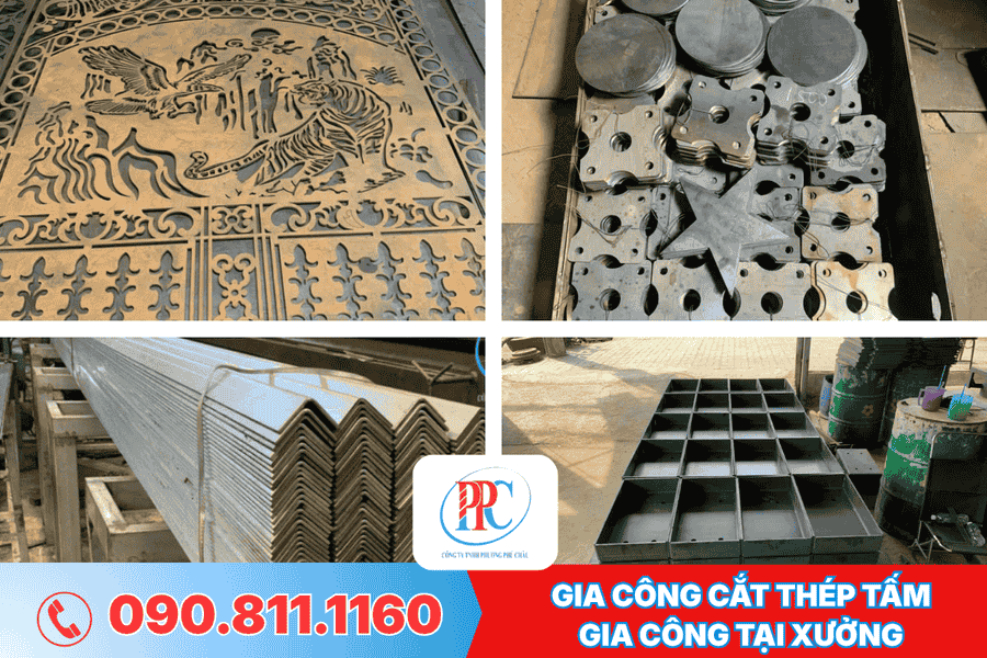 Xưởng gia công thép tấm tại HCM