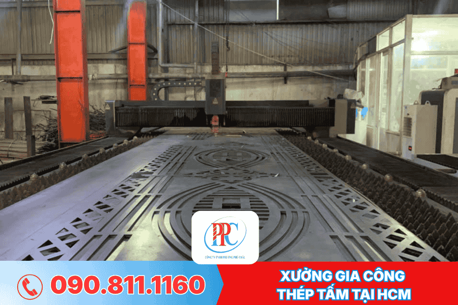 Xưởng gia công thép tấm tại HCM