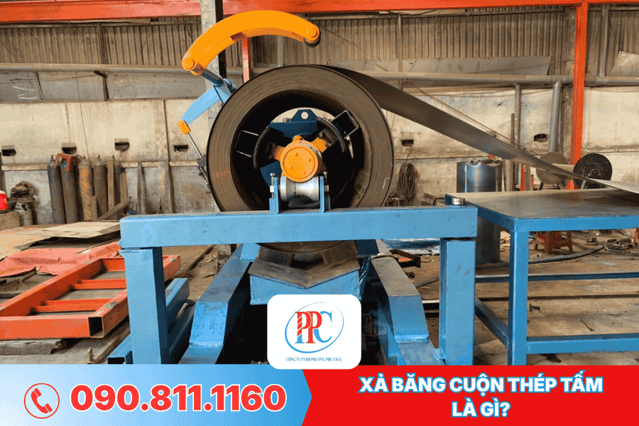 XẢ BĂNG CUỘN THÉP TẤM