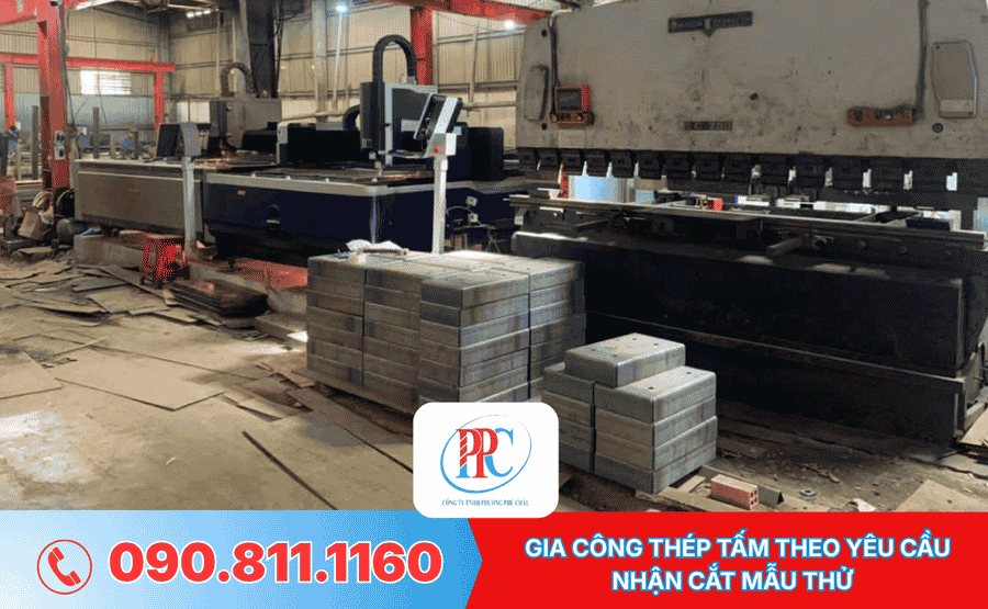    GIA CÔNG THÉP TẤM THEO YÊU CẦU NHẬN CẮT MẪU THỬ