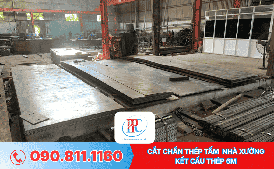 Cắt Chấn Thép Tấm Nhà Xưởng