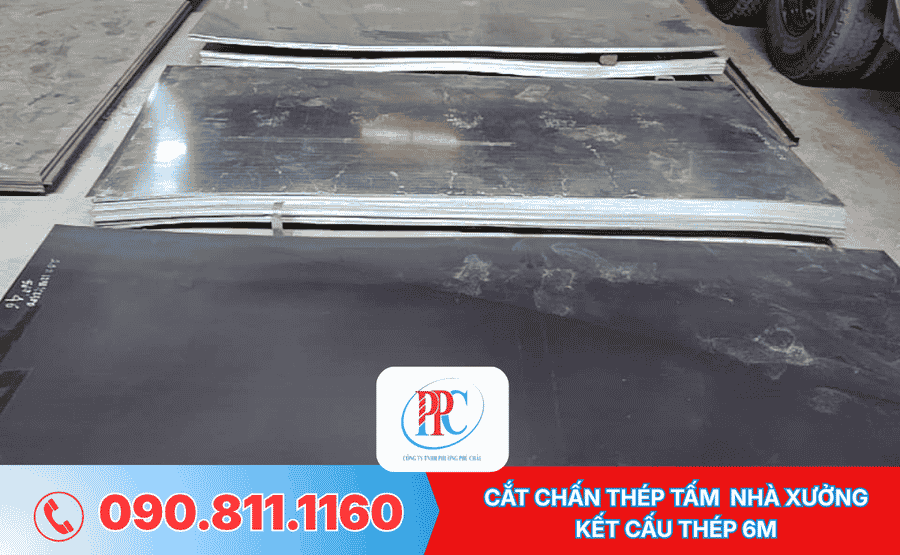 Cắt Chấn Thép Tấm Nhà Xưởng
